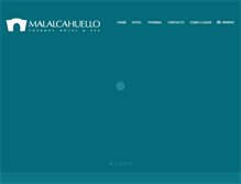 Tablet Screenshot of malalcahuello.cl